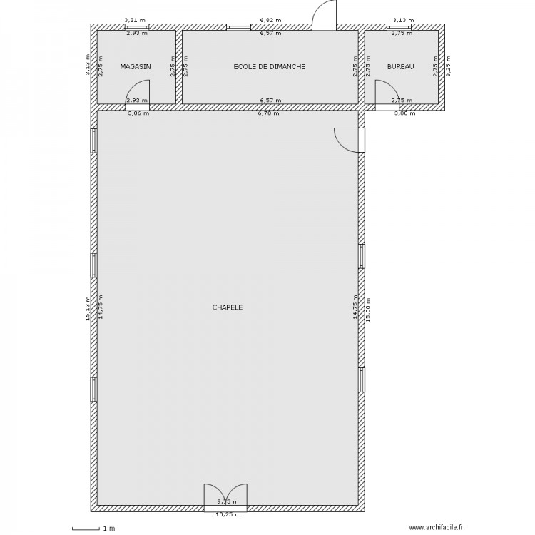 CHAPELLE DE GUIDER/CAMEROUN. Plan de 0 pièce et 0 m2