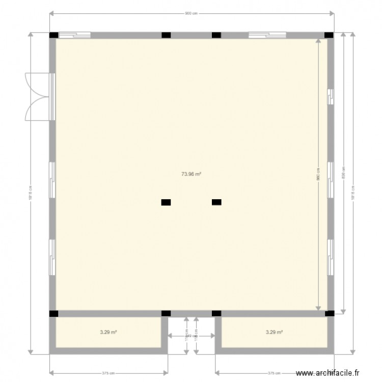 poutre. Plan de 0 pièce et 0 m2