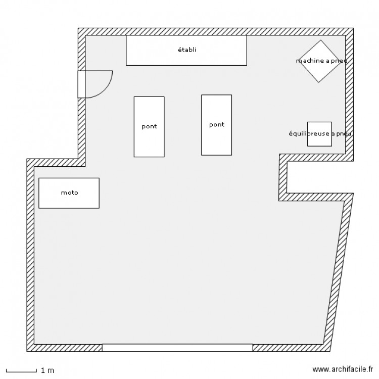 atelier. Plan de 0 pièce et 0 m2