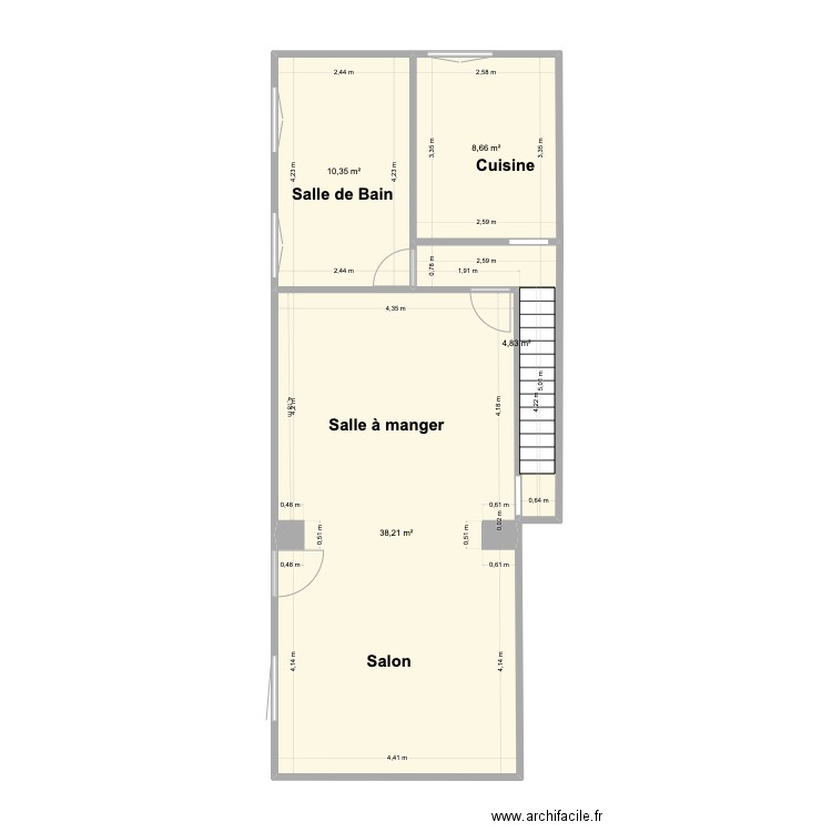 Le Pretexte Etage. Plan de 0 pièce et 0 m2