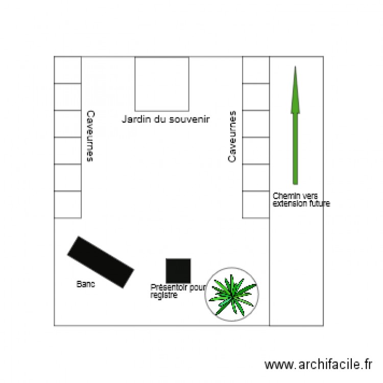 Jardin du souvenir. Plan de 0 pièce et 0 m2