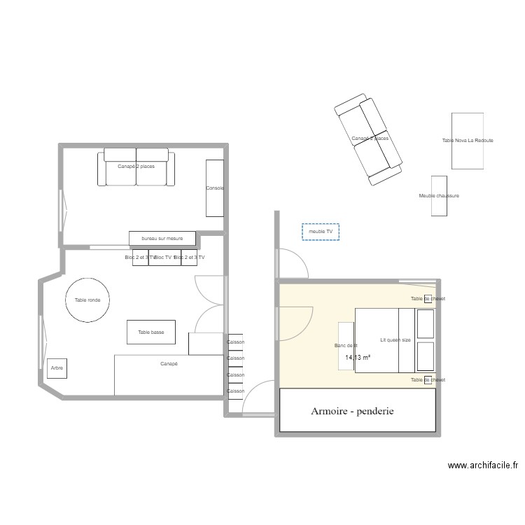 Salon. Plan de 0 pièce et 0 m2