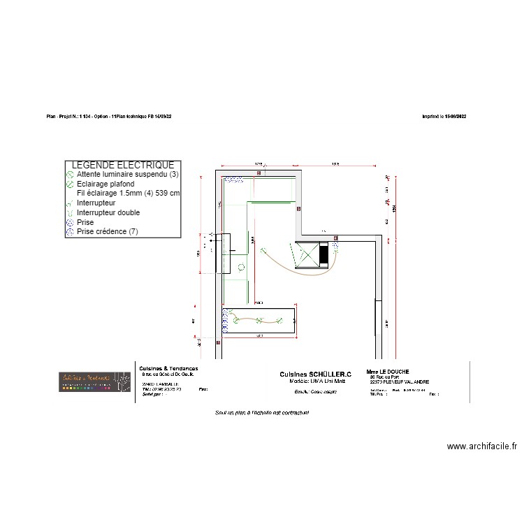 ROBIN_PLAN ELEC CUISINE_LE DOUCHE. Plan de 0 pièce et 0 m2