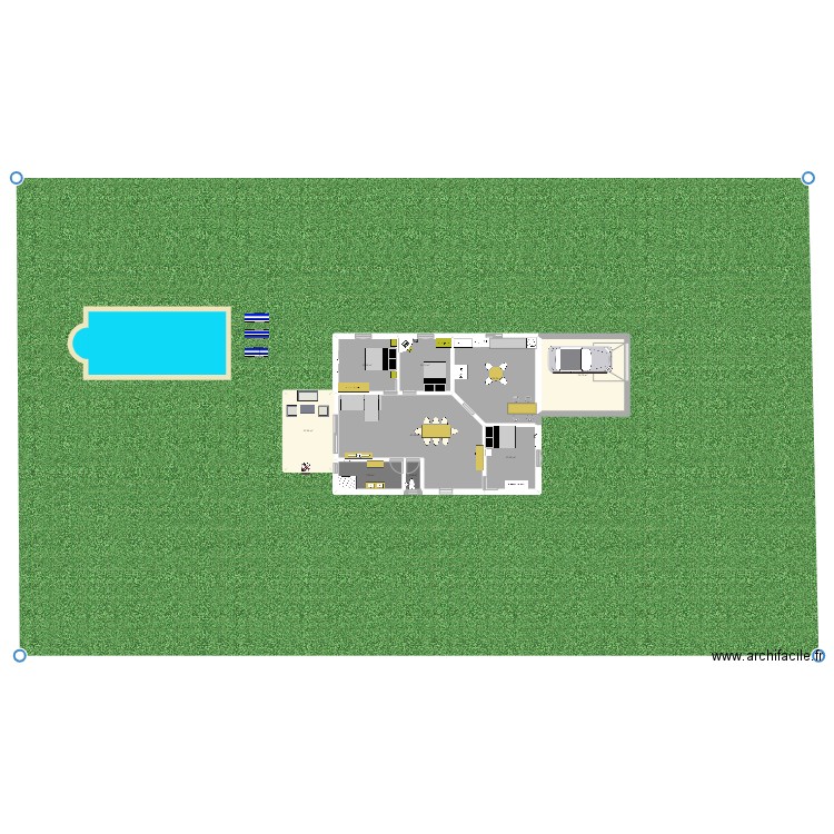 villa. Plan de 0 pièce et 0 m2