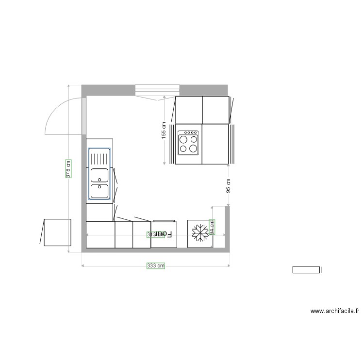 plan cuisine LTSG. Plan de 0 pièce et 0 m2