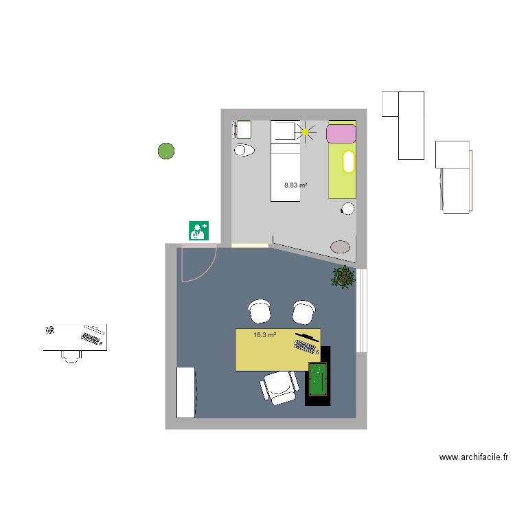 Matignon. Plan de 0 pièce et 0 m2