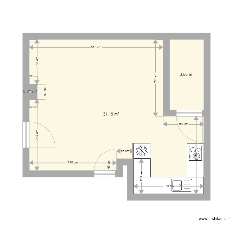 Andrézieux Appart. Plan de 0 pièce et 0 m2