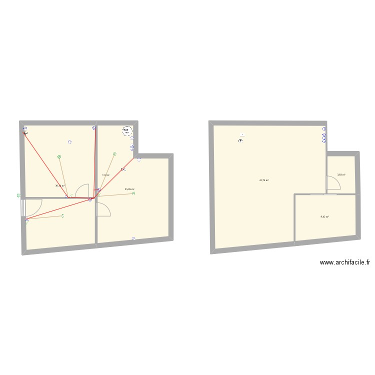 Salvan. Plan de 5 pièces et 110 m2