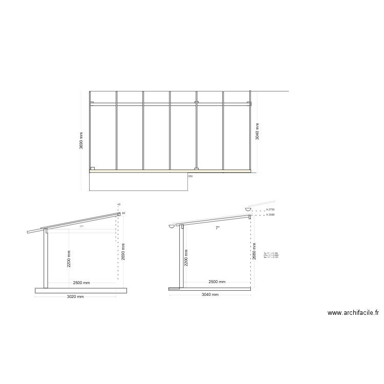 Structure pergola 2024. Plan de 0 pièce et 0 m2