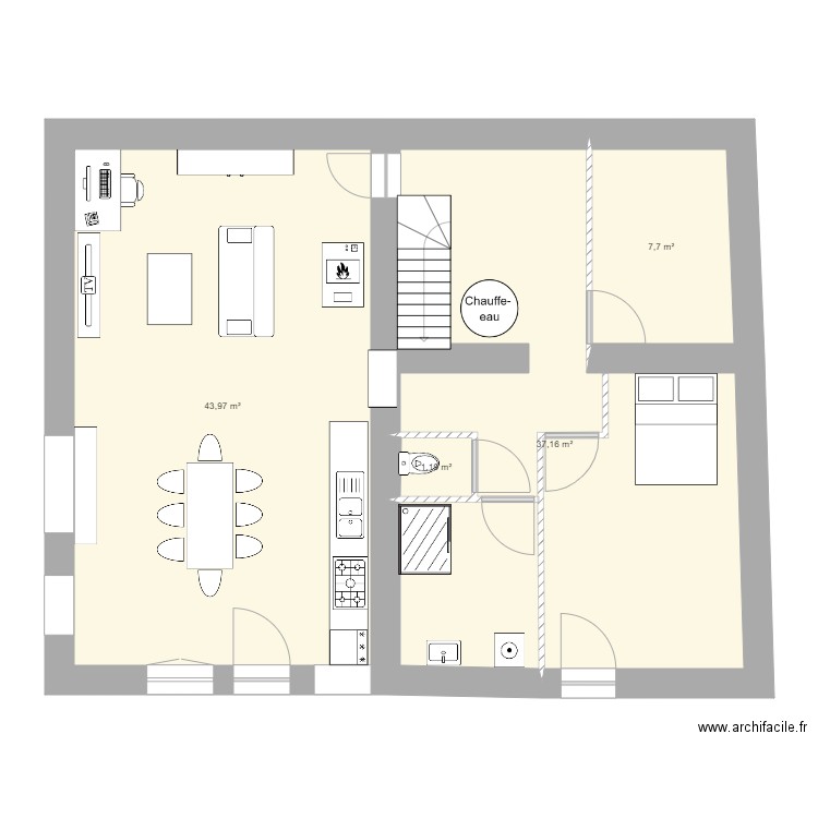 rdc actuel 11. Plan de 0 pièce et 0 m2