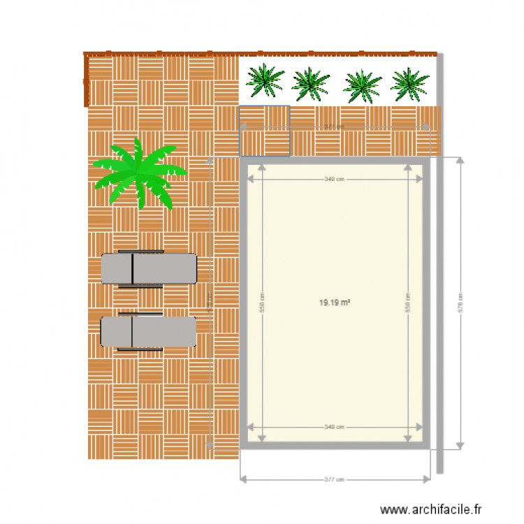 piscine. Plan de 0 pièce et 0 m2