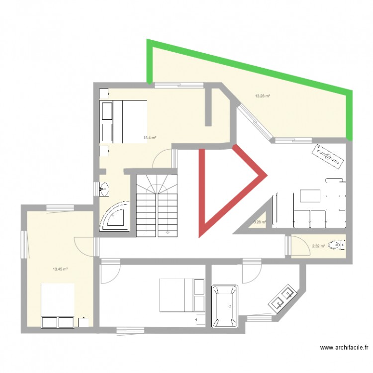 projet maison 2. Plan de 0 pièce et 0 m2