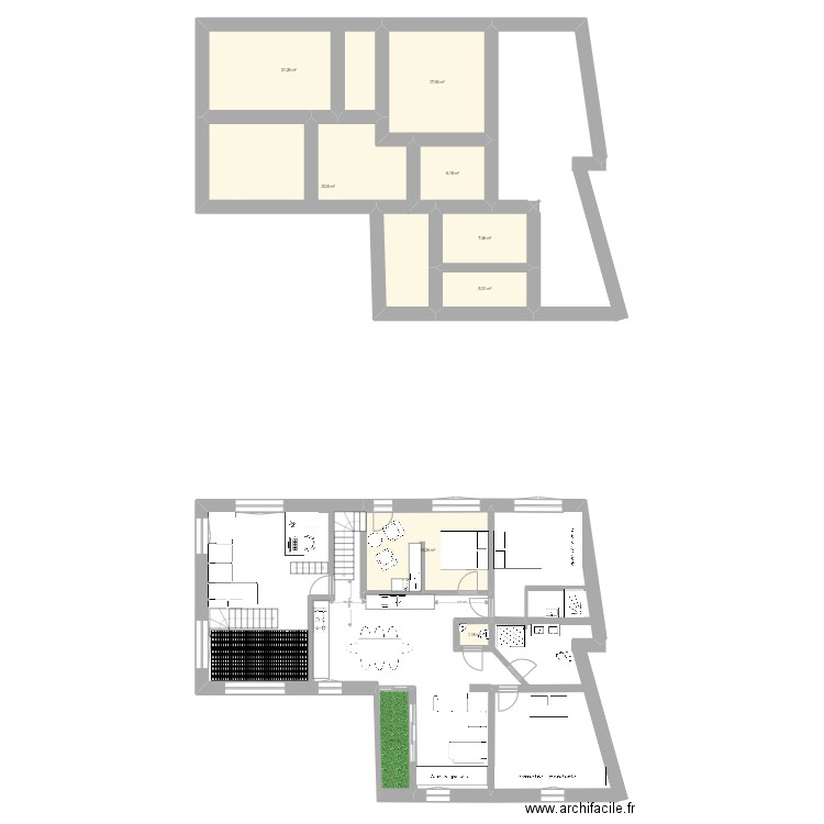 Maison Eichwald Initial. Plan de 8 pièces et 106 m2