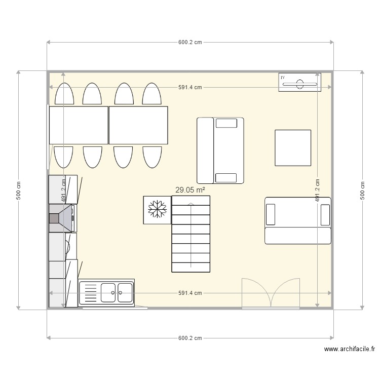 MON MODELE DE CHALET SUR 2 NIVEAUX. Plan de 0 pièce et 0 m2