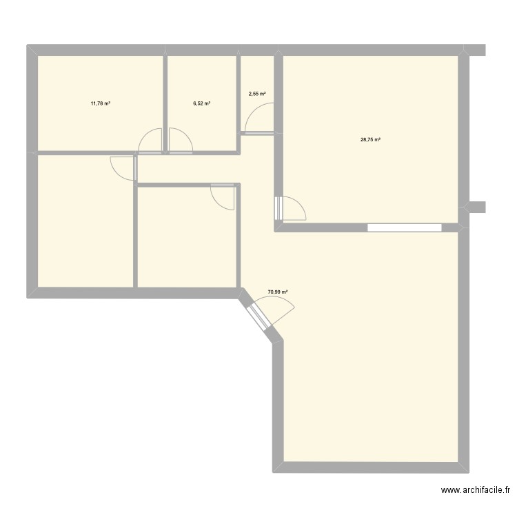 Maison Vagnas . Plan de 5 pièces et 121 m2