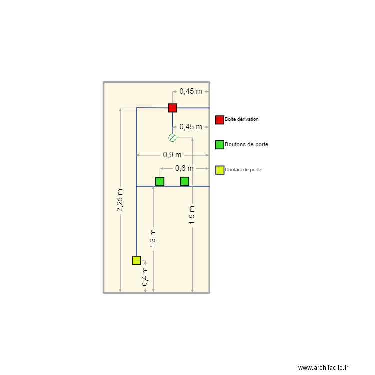 Face B ccf BP2. Plan de 1 pièce et 3 m2