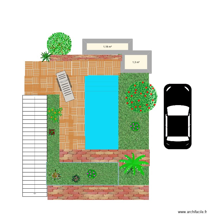 Piscine 2. Plan de 0 pièce et 0 m2