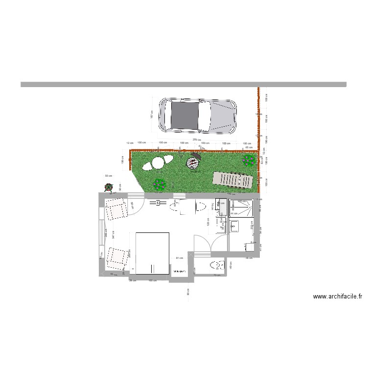 studio st max. Plan de 0 pièce et 0 m2