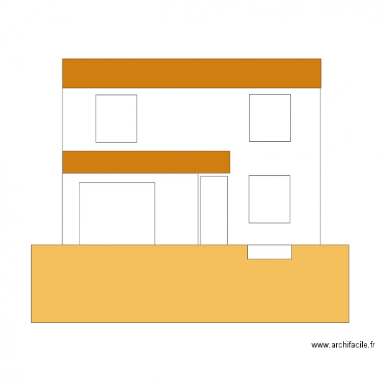 Plan Facade avec modif. Plan de 0 pièce et 0 m2