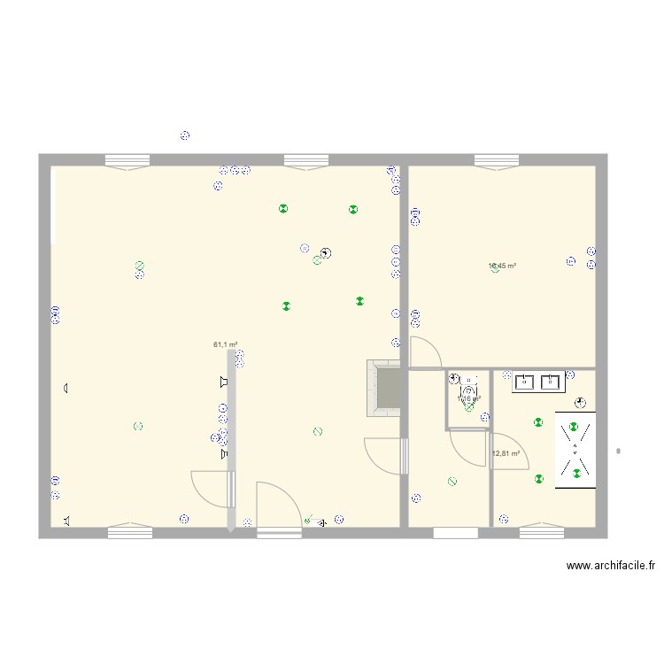 plan électricité. Plan de 0 pièce et 0 m2