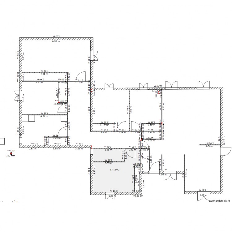 extension maison. Plan de 0 pièce et 0 m2