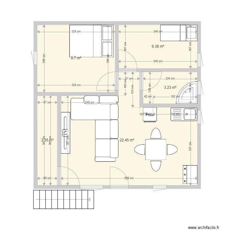 mes projets. Plan de 0 pièce et 0 m2