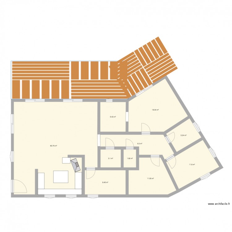 maison 1. Plan de 0 pièce et 0 m2