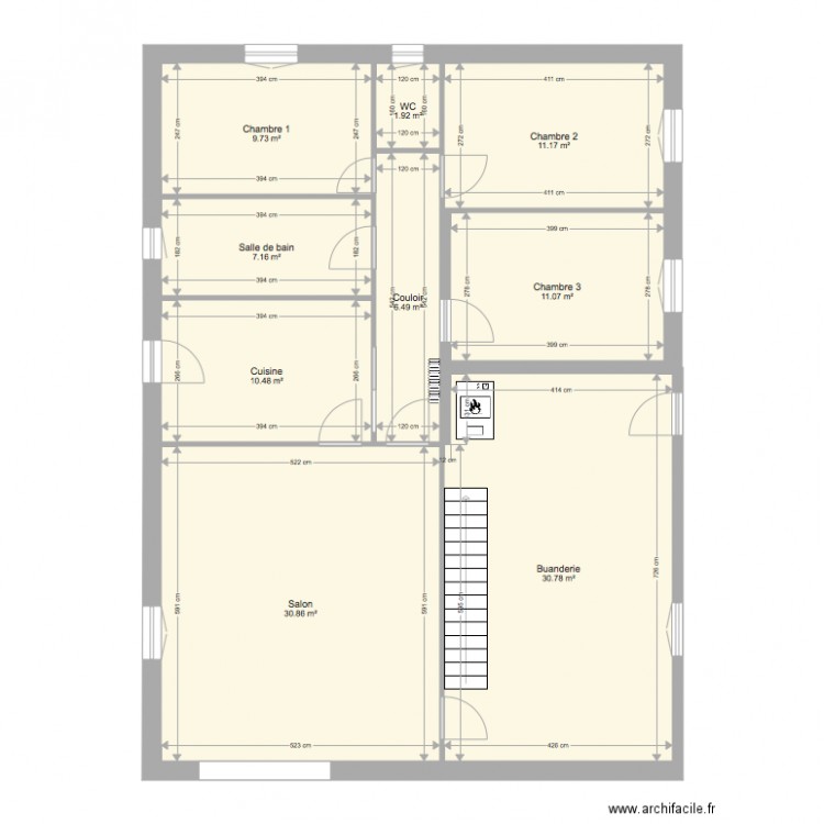 RDC. Plan de 0 pièce et 0 m2