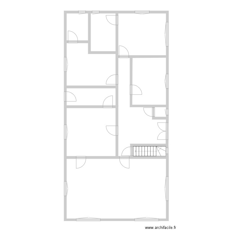 rez pieces portes . Plan de 0 pièce et 0 m2