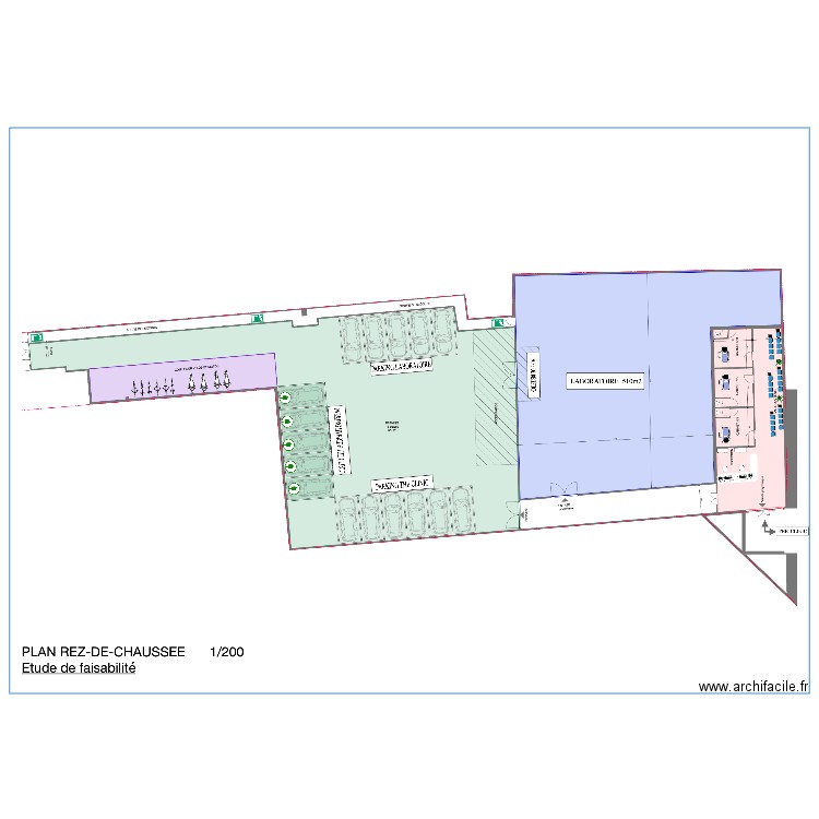 Plan labo. Plan de 0 pièce et 0 m2