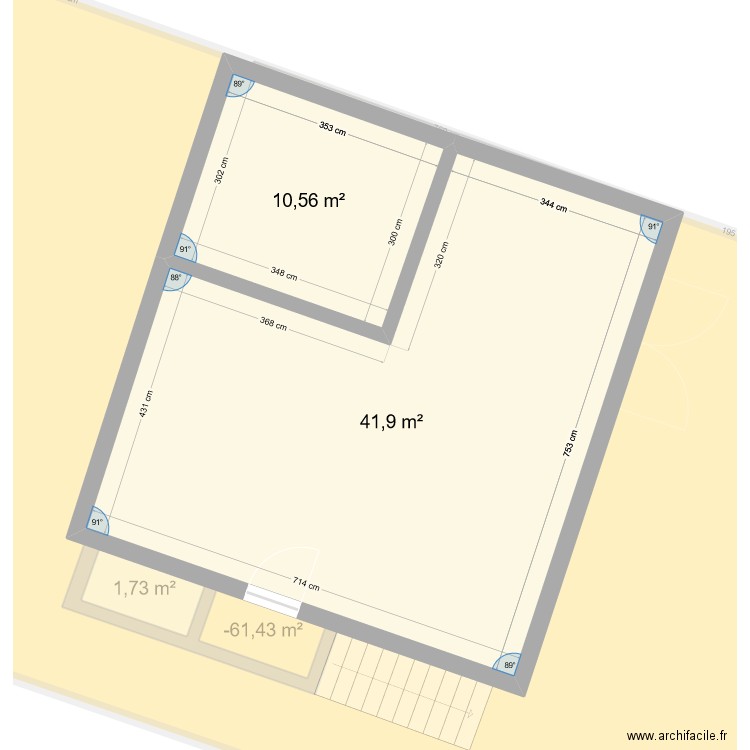 PC-CADASTRE-2024. Plan de 7 pièces et 105 m2