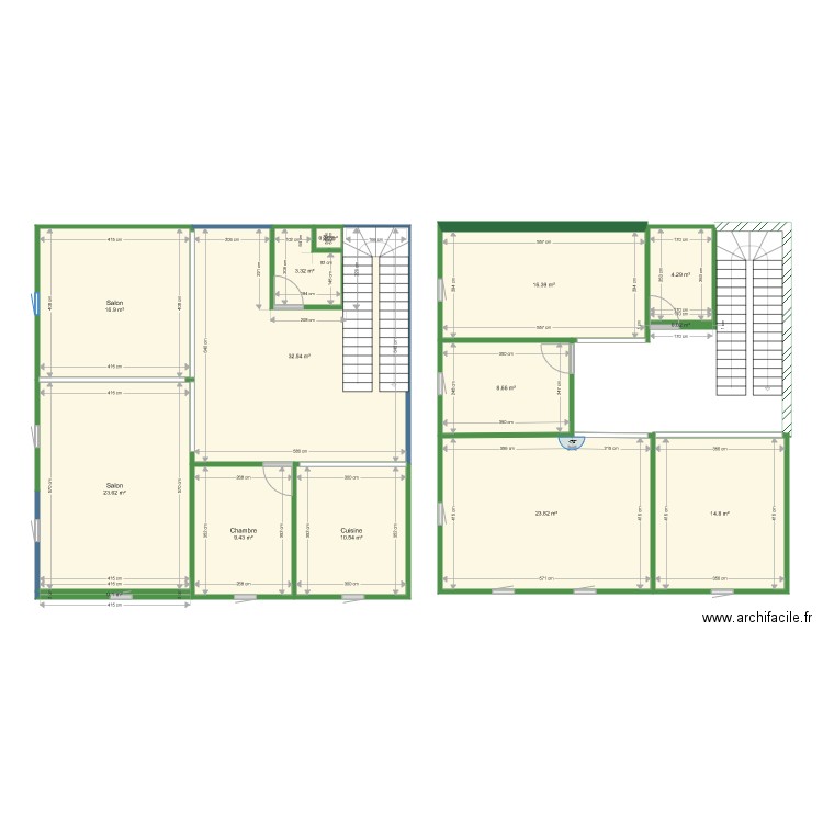 premier étage . Plan de 0 pièce et 0 m2