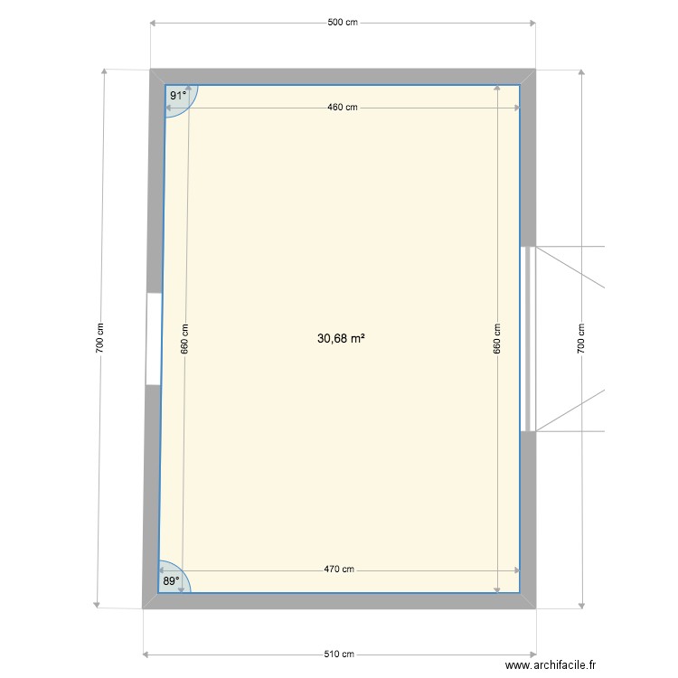 PLAN GARAGE VUE DE HAUT. Plan de 0 pièce et 0 m2