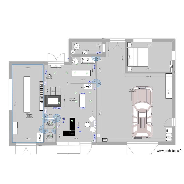 institut laureen 2. Plan de 5 pièces et 131 m2