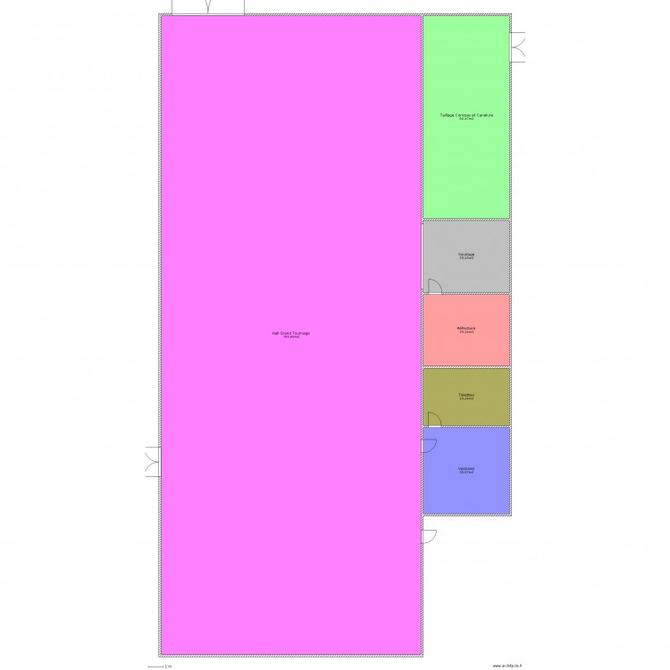 Hall Grand Tournage. Plan de 0 pièce et 0 m2