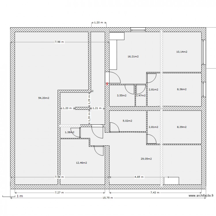 rdc 1/22. Plan de 0 pièce et 0 m2