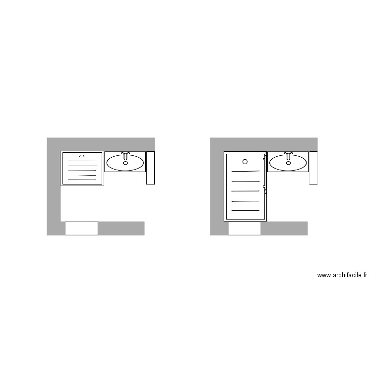 Salle de bains la Place. Plan de 0 pièce et 0 m2