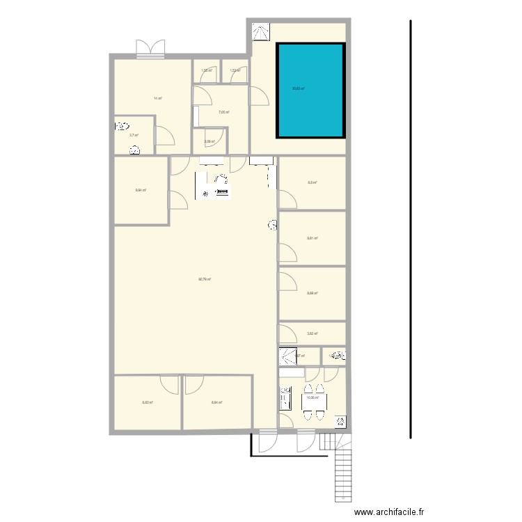 PLAN 1 KINE. Plan de 0 pièce et 0 m2