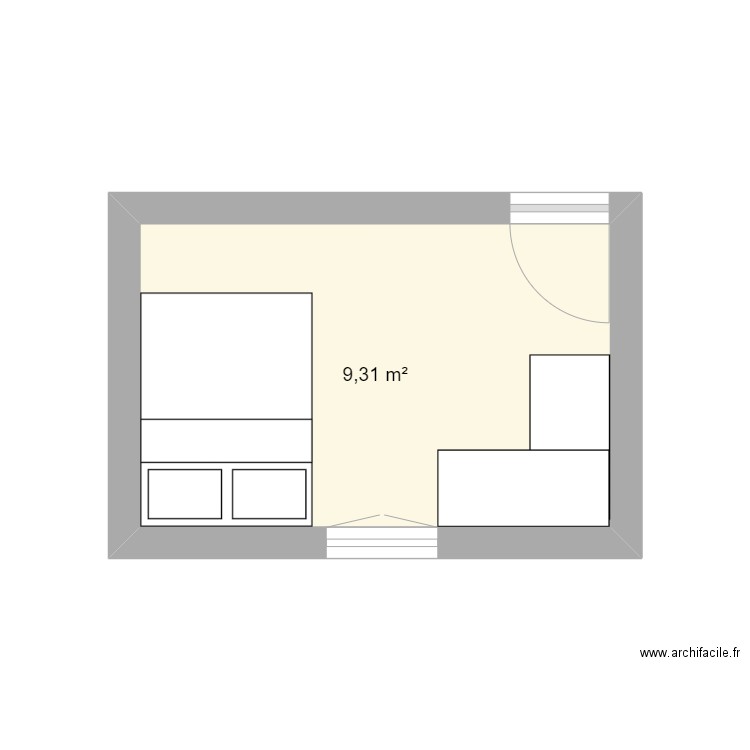 chambre. Plan de 0 pièce et 0 m2