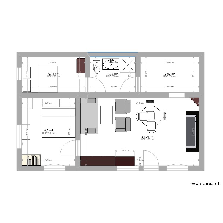 maison. Plan de 0 pièce et 0 m2