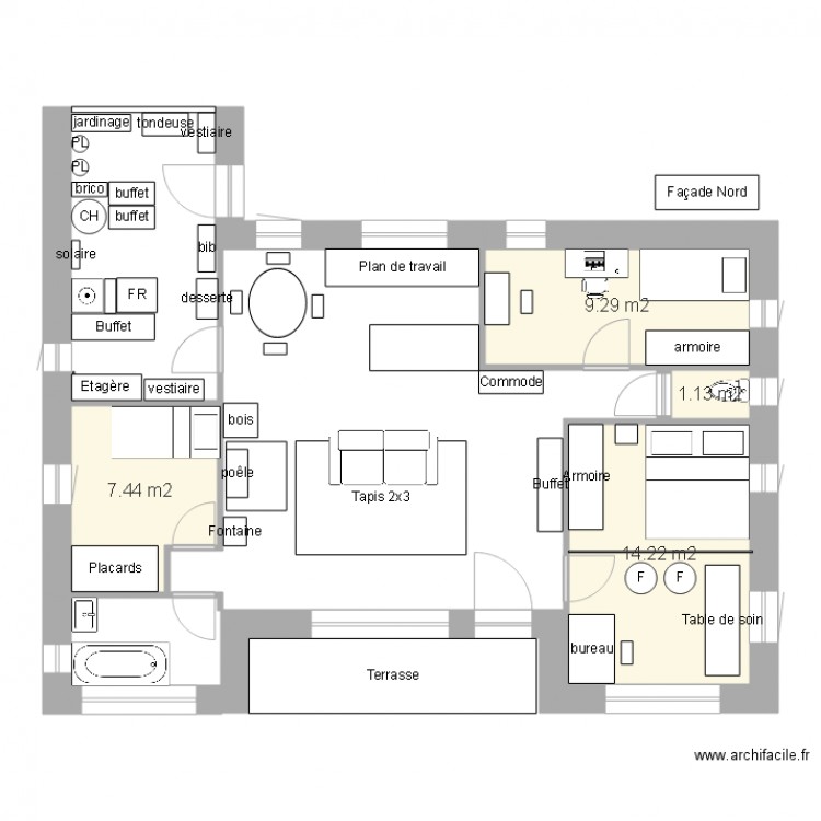 Plan maison cuisine intégrée 16 sept 2015. Plan de 0 pièce et 0 m2