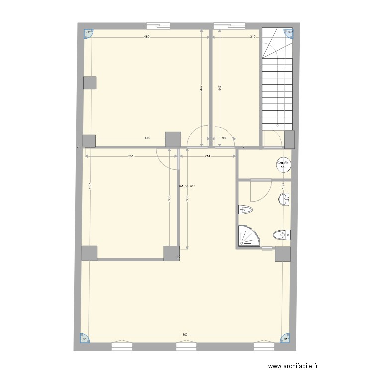 Plano obra basica. Plan de 0 pièce et 0 m2