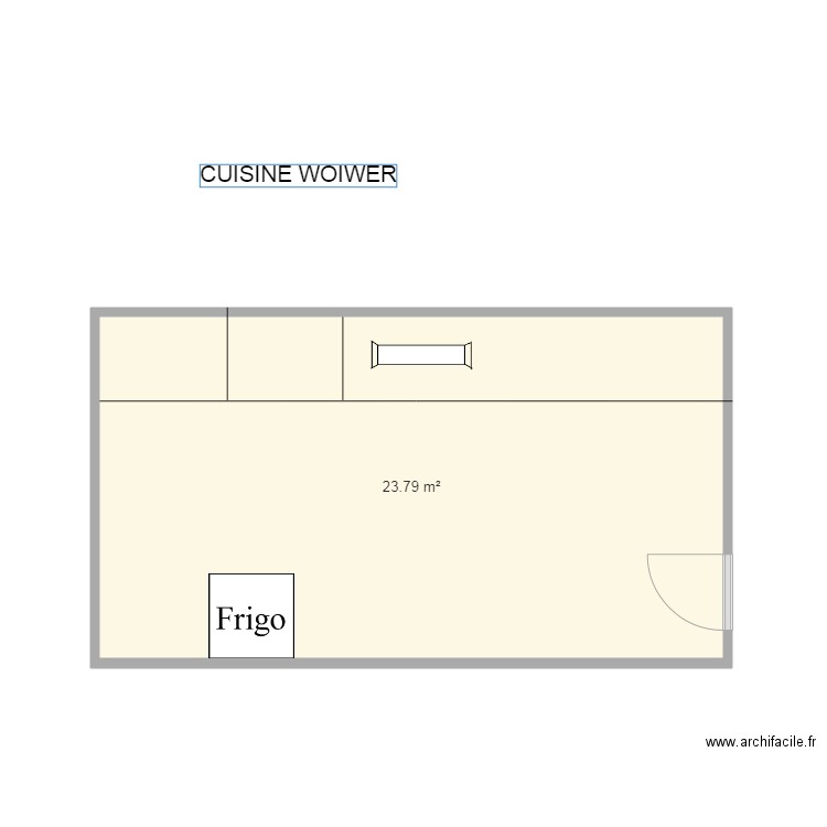 CUISINE WOIWER. Plan de 0 pièce et 0 m2