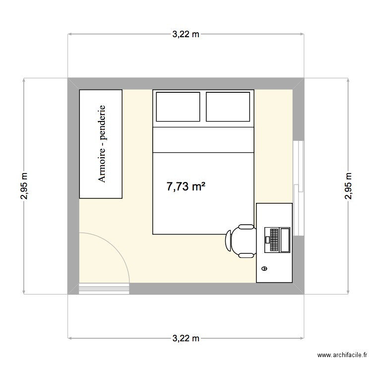 chambre mael 2. Plan de 0 pièce et 0 m2