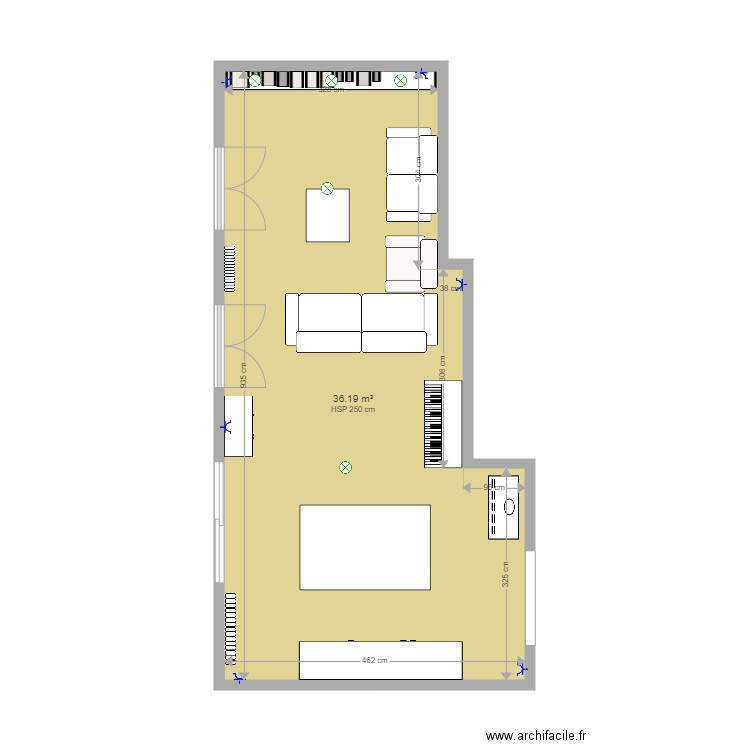 SALON 1. Plan de 0 pièce et 0 m2