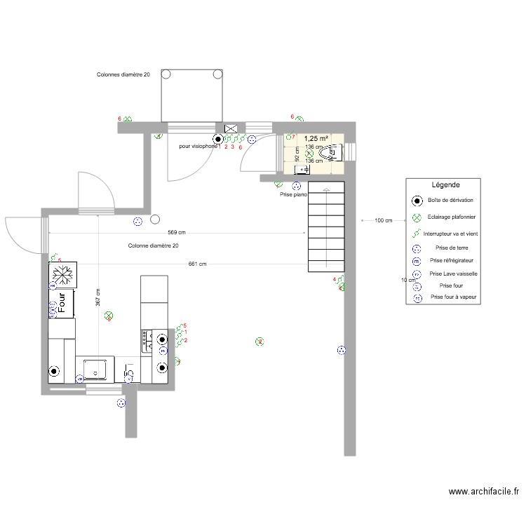 Entrée. Plan de 0 pièce et 0 m2