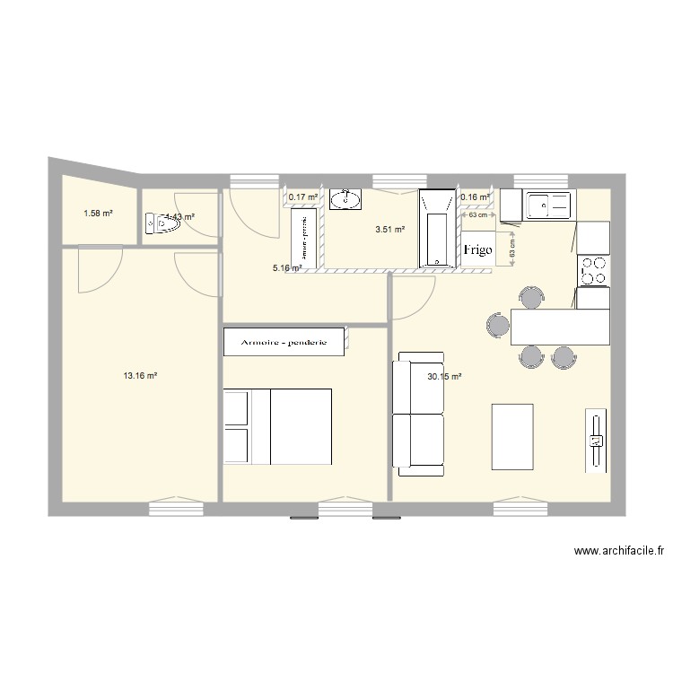 Etage 1  66500. Plan de 0 pièce et 0 m2