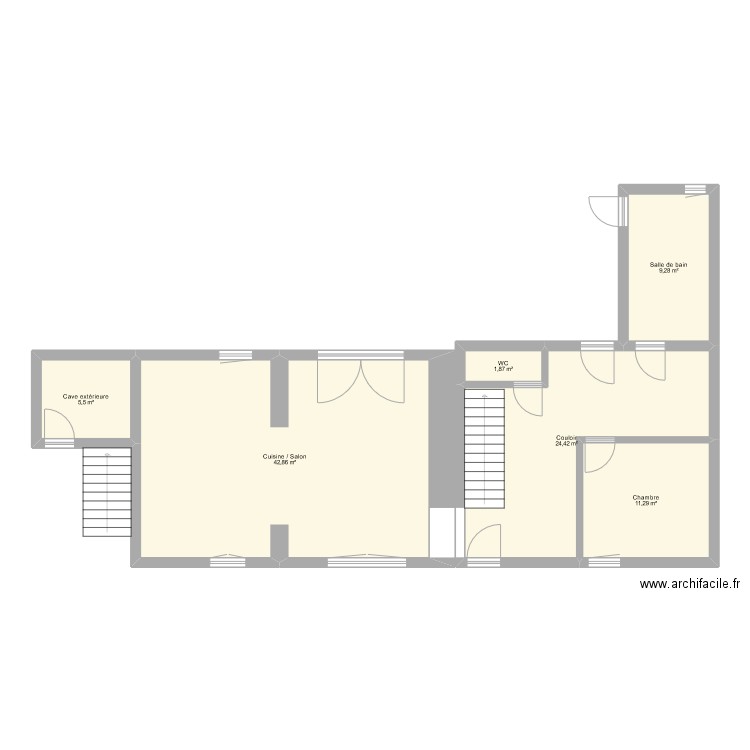 RDC plan. Plan de 0 pièce et 0 m2