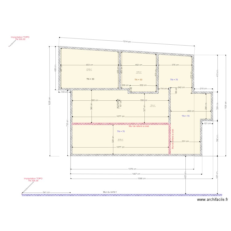 PLAN Implantation. Plan de 0 pièce et 0 m2