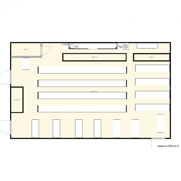 salle du loto. Plan de 0 pièce et 0 m2